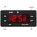 Miniatyrbillede 5 af 5: ETC-974 Digital Temperaturregulator Mikrocomputer Termostater Termostat Kølealarm 220V Sensor