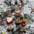 Miniatyrbillede 3 af 3: Julepynt 3stk Julepynt Gave Juleophæng Dekoration Julemand Snemand Rådyr Til Juleferiefest