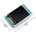 Miniatyrbillede 5 af 5: 1,8 tommer LCD-displaymodul 128x160 RGB Spi Tft LCD-displaymodul St7735s 3,3v Udskift