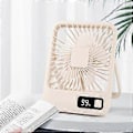 Miniatyrbillede 4 af 5: Lille Bordventilator Multi-Power Kontor Tynd og Opladningsmodel Foldbar Børsteløs Bærbar Khaki
