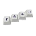 Miniatyrbilde 1 av 5: 4 stk. PBT for Key Caps Sublimering Mekanisk Tastatur Caps Sparrow Mahjong Skygge Lys Keycap Sett Profil R4