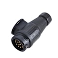 Miniatyrbillede 3 af 4: 1 stk. 12V anhænger stik plastik vandtæt anhænger 13 polet ledningsføring stik elektrisk stik adapter