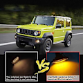 Miniatyrbillede 4 af 5: Gule LED Sideblinklys til Jimny Jb74 Jb64 2018- Udskiftning af Blinklysindikator, Smo