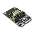 Pikkukuva 3 / 5: Mini PCIE - 19-nastainen 2-porttinen USB3.0-sovitinlaajennuskortti Riser Mini PCI Express - USB 3.0 5 Gbps -muunninkortti