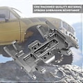 Pikkukuva 5 / 5: Axial SCX24 90081 1/24 RC Crawler -autoon metallinen vaihdelaatikon kiinnitysalusta, vaihteiston pidike, pohjapanssari, päivitysosat, hopea