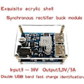 Miniatyrbild 3 av 5: DC-DC Nedtransformator Strömförsörjningsmodul 24V/12V Till 5V 5A Omvandlare Ersätter LM2596S