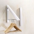 Miniatyrbilde 2 av 4: Foldbare kleshengere, sammenleggbar veggkleshengere, klesoppbevaringsorganisator for vaskerom bad vaskerom soverom garderobe-Fei Yu