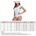 Miniatyrbillede 5 af 5: One Piece Dame One Shoulder Badedragt Strand Flæse Badedragt Asymmetrisk Kvinde Badetøj Rygløs Tankini