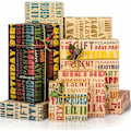 Miniatyrbild 1 av 5: Kraft presentpapper, presentpapper för födelsedagar, retro presentpapper, presentpapper för barn och män till alla födelsedagar
