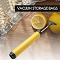 Miniatyrbild 2 av 5: 1x Mini Dammsugare Stora Väskor Heminredning Vakuum Handpump (gul)