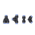 Miniatyrbillede 4 af 4: 1 Sæt 40 stk. Push to Connect Luftfittings Højtryksbestandig 8 mm Pneumatisk Fittingssæt til Polyurethan Nylon PE-rør