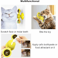 Miniatyrbild 4 av 5: Vindkvarn Kattleksak med Led-boll och Catnip-boll, Kattskivspelare Retande Interaktiv Leksak, Rolig Kattunge Vindkvarnboll, Massage Repning Killa