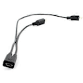 Miniatyrbild 5 av 5: Micro USB Hona 1 till 2 Micro USB Hane Splitter Förlängningsladdningskabel Tråd för Laddning & Dataöverföring USB-Tillbehör