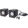Miniatyrbillede 4 af 5: Usb Stereo Højttalersystem Med 3,5 Mm Lyd Stik Til Tilslutning Til En Bærbar Computer, Notebook Eller Stationær Computer, Lydstyrkekontrol