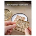 Miniatyrbillede 3 af 4: Røgelsesstempel Værktøj Firkantet Dobbelt Øre Røgelsesstempel Model Røgelsesbrænder Te Stue Kontor Tempel Ornamenter C
