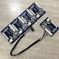 Miniatyrbillede 4 af 5: 1 Sæt Standard 20pin Lvds Input Til 50pin Ttl Port Output Driver Controller Board Modul Med Kabel