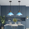 Miniatyrbild 3 av 4: Modern hängande lampa justerbar inomhus taklampa metallkrona blå