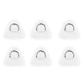 Miniatyrbilde 1 av 5: 6 stk. D-ring patch for oppblåsbar båt kajakk jolle SUP, D-ring PVC patch Stand-Up Paddleboard kano rafting hvit