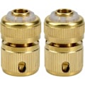 Miniatyrbillede 1 af 5: 2 stk. Slangeende Hurtigkoblinger Fittings 1/2 Slange Rør Messing Have Slange Kobling Hurtigkobling Dele Hardware til Havevandingsslange Pip