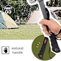 Miniatyrbild 3 av 5: Campinghammare Tältpinne Dragare, Utomhus Multifunktion Högkolstål Campinghammare Krok Vinkeldesign Tältpinnar Markpinnar Spikdragare Re