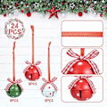 Miniatyrbild 4 av 5: Jul Jingle Bell 4CM, 24 st Jingle Bells för Julgransdekoration, 3 Färger Jingle Bells Flerfärgade Metall Jingle Bells, Hänge Prydnader för Jul Bröllop Fest Födelsedag