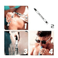 Miniatyrbilde 5 av 5: 1 stk. Shot Straw, Shot Holder Straw for drinker, Chasers Jevn nipping og enkel helling Passer alle standardflasker