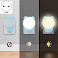 Miniatyrbillede 2 af 5: Natlampe Børnestik Med Kontakt LED Lampe 2 stk. Pink EU Stik