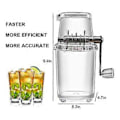 Miniatyrbillede 3 af 5: Isknuser Manuel Roterende Isknuser Cocktailmaskine Isterning Knuste Smoothies Isknuser Maskine Hjem B