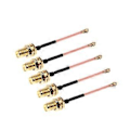Miniatyrbillede 1 af 5: 5 stk. 5 cm RG178 forlængerkabel forgyldt RF lige SMA hun jack til IPEX