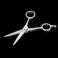 Miniatyrbillede 5 af 5: Rustfri Stål Skæg Saks Overlægssaks Barberingssaks Hårtrimmer Øjenbryn Pandehår Saks