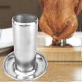 Miniatyrbilde 2 av 5: Stål Ølboks Kylling Kalkun Stekeovn Rotisseri Grill Rack Stativ Holder Flat
