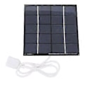 Miniatyrbillede 1 af 5: 3W 5V Solpanel til Sikkerhedskamera Monokrystallinsk Silicium Udendørs Solpanel til Ventilator Lommelygte Vandpumpe Sort
