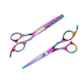 Miniatyrbilde 2 av 5: Pro Smart Frisør Regnbue Barber Saks 6 Tommer Og Tynnesaks 6 Tommer Klippe Styling Sett Verktøy Hårsaks Profesjonell Barber Frisør