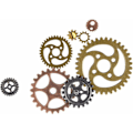 Miniatyrbillede 5 af 5: 100g Steampunk Metal Gears Steampunk Cogs Vedhæng til Smykkefremstilling 7-30mm-Fei Yu