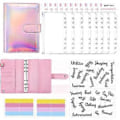 Miniatyrbild 1 av 5: Budget Binder Set - Budgetpärm med kontantkuvert, kontantorganisatör pengarsparande pärm kontantkuvert för budgetering A