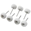 Miniatyrbillede 1 af 2: 10 stk. Filt Slibespids Slibeskive 3 mm Skaft Bomuld Polering Mini Børste Til Dremel