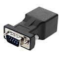 Miniatyrbilde 2 av 5: VGA-forlenger hann til RJ45 Cat5 Cat6 20m nettverkskabeladapter port til LAN Ethernet-portkonverter