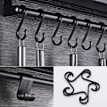 Miniatyrbilde 2 av 5: Slakterkroker, kroker, kroker, 15-pakning, sorte S-kroker, rustfritt stål S-kroker, små kroker, antirust metall, metallhengende kroker, sort me