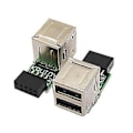 Miniatyrbild 3 av 5: 2st Intern Moderkort 9pin Till 2 Port Usb 2.0 A Hona Adapter