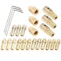 Miniatyrbild 3 av 5: 3 Set 0.5-3mm Mässingsborrchuck Liten Elektrisk Borr Bits Hylsa Passar för Roterande Verktyg 3 Storlekar - 2.0mm 2.35mm 3.17mm