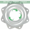 Miniatyrbilde 3 av 5: 360 graders dreieskive 6 stykker metall Lazy Susan dreieskive Lazy Susan TV dreieskive 4 firkantet dreieskive kulelager dreieskive for kontormøbler，3