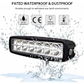 Miniatyrbillede 3 af 5: LED-arbejdslys LED-bjælke 12V 18W 15cm LED-bilprojektør Vandtæt IP67 Spot Tågeforlygter LED-arbejdslys til 4x4 Motorcykel Bil Lastbil Traktor SUV Båd