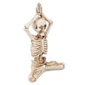 Miniatyrbillede 3 af 5: Abstrakt Resin Skelet Statue: Festlig Skeletindretning til Skrivebord og Boligdekoration