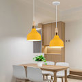 Miniatyrbilde 3 av 4: Moderne nordiske pendel taklampe gul justerbar hengelampe for kjøkken bar kafé 2 stk