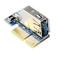 Miniatyrbilde 3 av 5: PCIe PCI-e PCI X1 til PCI Riser Bus Kompatibel Stasjonær PC