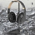 Miniatyrbild 3 av 5: Hörlursställ Halkfri Botten Gaming Headset Hållare Hängare Fäste för Alla Storlekar Sovrum Kontor Inspelningsstudio Svart