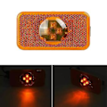 Miniatyrbillede 3 af 5: 24v Bil Lastbil LED Sidemarkeringslys Gul Indikatorlampe 4 LED Til Volvo Lastbiler Fm/fh