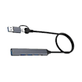 Miniatyrbild 3 av 5: 4 USB 2.0/USB 3.0 Hub Dock Adapter 5 Gbps Höghastighetsöverföring -port USB Splitter Expander