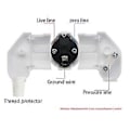 Miniatyrbilde 2 av 5: 16A 4.8mm AC Elektrisk Strøm Ledningsplugg Mannlig for Ledningskontakter Skjøteledning Kobling 6 Stykker Svart EU Plugg
