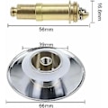Miniatyrbild 2 av 5: Pop Up Bottenventil Universal Mässing Fjäderbult Diskbänksplugg Pop Up Bottenventil Avloppsplugg För Kök Badrum Diskbänk - Krompläterad Mässing